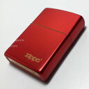 ZIPPO ジッポ ジッポー ライター Metallic Red ロゴ 49475ZL