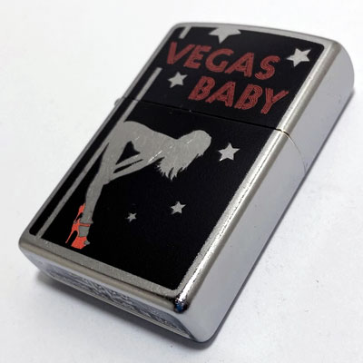 ZIPPO ジッポー Vegas Baby Pole ラスベガス ポールガール セクシー Street Chrome Z207-125619