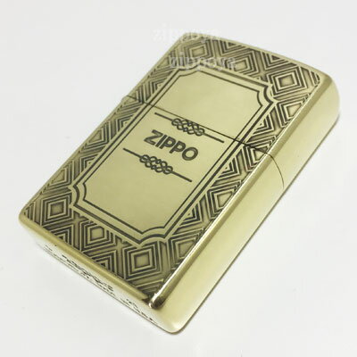 【ZIPPO】ジッポ/ジッポー 幾何学模様 ジオメトリック 真鍮メッキ 両面加工 2BI-GEOMETRIC