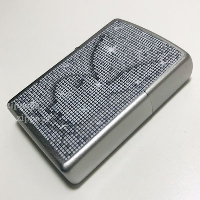 PLAYBOYジッポ ZIPPO ジッポ ジッポー PLAYBOY Stain Chrome プレイボーイ ラビットヘッド ドット絵 Z205-104662