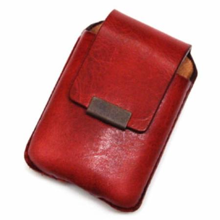 ZIPPOケース ベルト通し付 RED ◆ZIPPO �