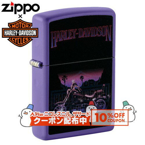 10%OFF������� HARLEY-DAVIDSON HD-46676�ʻ�ߥХ����ˢ� �֥�å��饤�Ȥǳ����⤫�� �ϡ��졼���ӥåɥ��� �ʱ�� ZIPPO�饤...