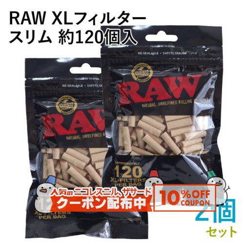 10%OFF������� RAW XL�ե��륿�� �����ʥ������������120������2�ĥ��å� ľ��6mm��Ĺ��22mm ���괬�����Ф��ѥե��륿�� ���㥰 RYO...