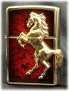 ウィニングウィニー GP ディープレッド ◆ZIPPO ジッポー オイル ライター 喫煙具 WinningWhinny 馬 ウマ うま HORSE