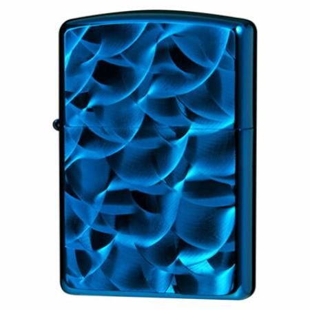 チタン・Zippo ARMOR ブルーチタン 両面彫刻 -ROL- ◆ZIPPO ジッポー オイル ライター 喫煙具 Blue Titanium ブルーチタンコーティング ロール