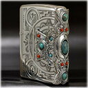 インディアンスピリット クロス ターコイズ ◆ZIPPO ジッポー オイル ライター 喫煙具 -Indian Spirit- Cross Turquoise