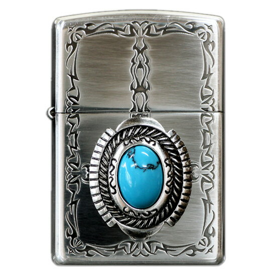  ȥ饤Хѥ SV֥ ZIPPO åݡ  饤 ʱ -Turquoise Style Tribal Patte...