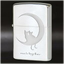 CATinLOVE -much together- シルバーサテーナ-B ◆ZIPPOライター ジッポーライター ジッポー オイルライター 猫・ネコ・ねこ-CA...