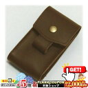 2000円OFFクーポン◇ レザー ライター&タバコケース DARK BROWN ◆ZIPPO ジッポー オイル ライターケース ZIPPOケース シガレットケ...