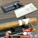 2000円OFFクーポン◇ 【Roland】シガー用 陶器製灰皿 スクエア ◆喫煙具 葉巻用アシュトレイ Cigar Ashtray ローランド 四角 黒BLA...