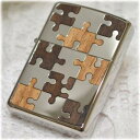 WOOD PUZZLE ウッドパズル SV シルバー 両面加工 ◆喫煙具 ZIPPOライター ジッポー ユニーク