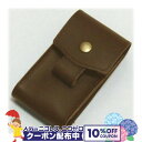 10%OFFクーポン◇ レザー ライター&タバコケース DARK BROWN ◆ZIPPO ジッポー オイル ライターケース ZIPPOケース シガレットケース...