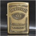JACK DANIEL'S ジャックダニエル #254 ブラスミラー ◆ZIPPO ジッポー オイルライター アルコール 酒