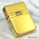 チタン・Zippo 1935ベーシック チタンコーティング 両面ロゴ【ゴールドチタン】◆喫煙具 ZIPPO ジッポー オイルライター 1935レプリカ チタンメッキ シンプル ワンポイント 金色 高級感 プレゼントにおすすめ