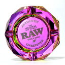 RAW レインボー・グラス・アシュトレー ◆ロウ RAINBOW GLASS ASHTRAY ガラス 手巻き シャグ RYO タバコ 喫煙具 卓上灰皿
