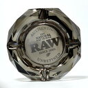 RAW ダークサイド・アシュトレー ◆ロウ DARKSIDE ASHTRAY ガラス 黒 手巻き シャグ RYO タバコ 喫煙具 卓上灰皿
