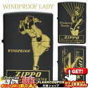 2000円OFFクーポン◇ WINDPROOF LADY ウインドプルーフレディ ◆喫煙具 ZIPPO ジッポー オイルライター ウィンディ ガール ブラックマ...