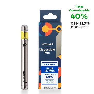 【メール便対応】 NATUuR - TC40％ 使い捨てCBNペン テルペン配合 CBN CBD