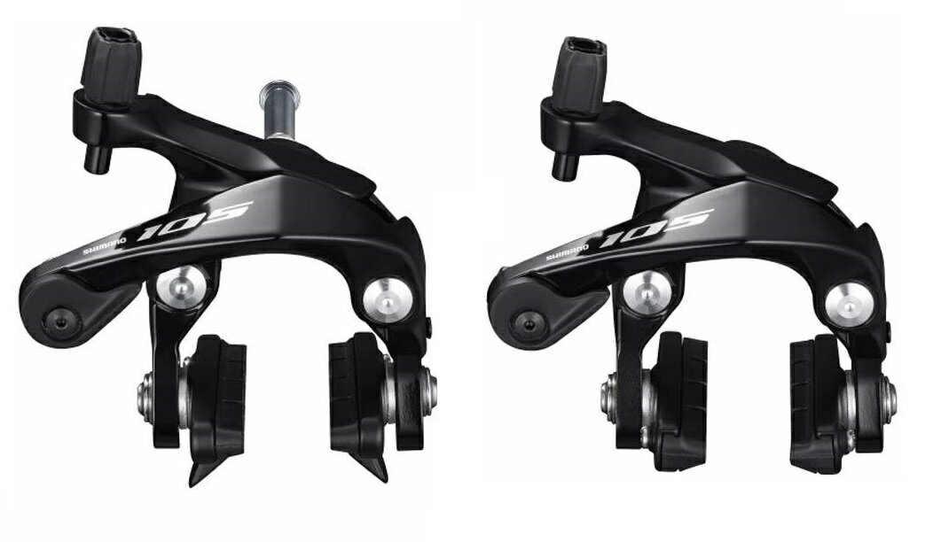 ●SHIMANO(シマノ) 105(イチマルゴ) BR-R7000 前後セット ロード用キャリパーブレーキ ブラック IBRR7000A82L 【北海道・沖縄・離島地域 配送不可】 1