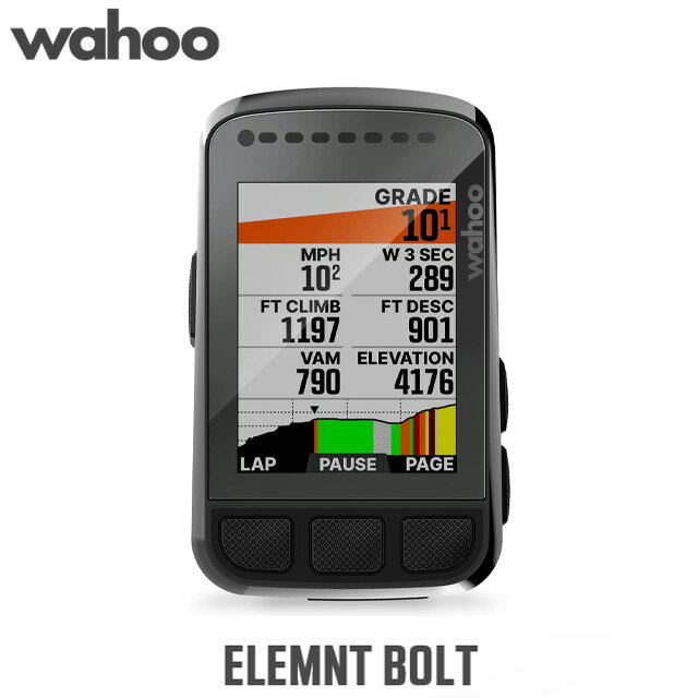 wahoo Gg {g WFCC5 Ki GPSڃTCNRs[^ GPS Bike Computer ubN t[ ELEMNT BOLT 2.0ykCEEn zsz