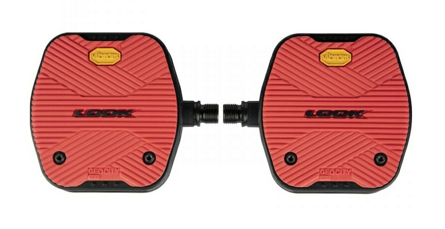 ●LOOK(ルック) GEO CITY GRIP(ジオ シティ グリップ) RED レッド ペダル【北海道・沖縄・離島地域 配送..