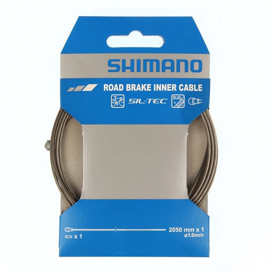 ●【こちらのお品はネコポスでの発送となります】　SHIMANO(シマノ) PTFE ブレーキインナーケーブル ロード用 長さ：2050mm Y80098320 1本