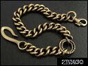 ウォレットチェーン 真鍮 BRASS製 丸喜平 真鍮古美メッキ ZIVAGO ZW-003