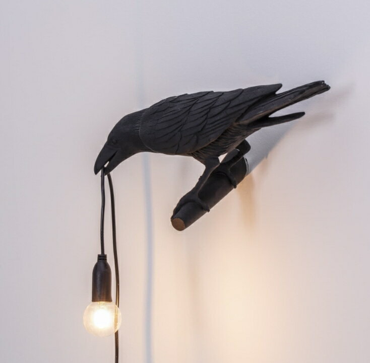 バード 鳥 カラス ランプ イタリアン リビング 装飾 ウォールライト アニマル バードランプ モダン アート おしゃれ