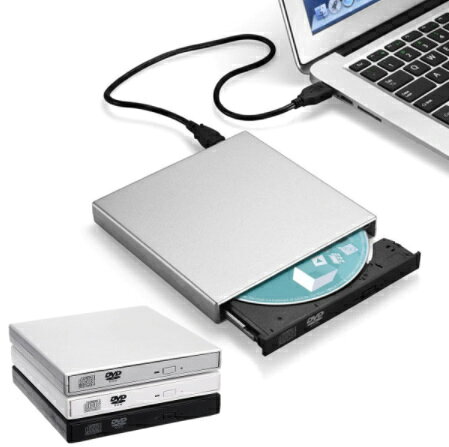 外付けDVDオプティカルドライブコンボ USB2.0 CD / DVD-ROMCD-RWプレーヤー ラップトップPC用 スリムポータブルリーダーレコーダー bbq218