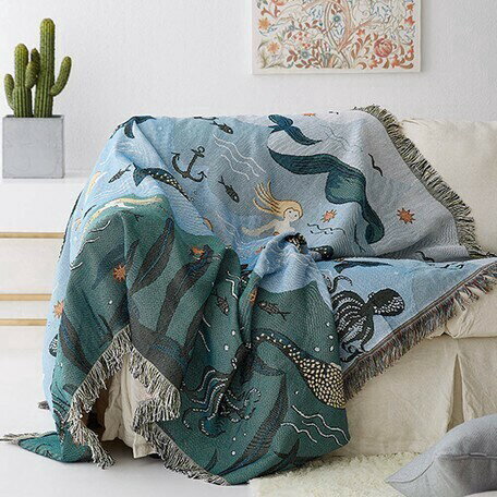 マルチカバー ソファーカバー 長方形 ベッドカバー 替えカバー 四季適用 無地 bbq230 [2]