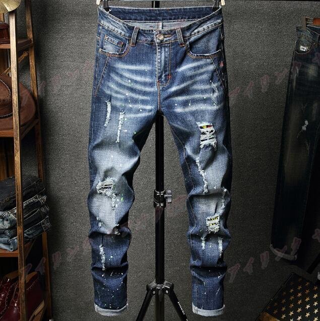 Rakuten - 新品ジーンズ ジーパン スキニーパンツ メンズ* デニムパンツ バイクジーンズ ダメージ 微ストレッチ ボトムス bbq243