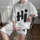 ☆新品メンズ 半袖Tシャツ ジャージ スウェット 上下セット 夏服 セットアップ ショットパンツ 短パン 運動着 ハーフパンツ グレーM~5XL zbq344