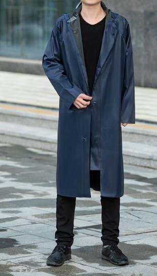 ファッション　レインウェアレインコートフード付きレディース メンズ　アウトドア　雨の日　防水　作業着　ロング丈bbq011