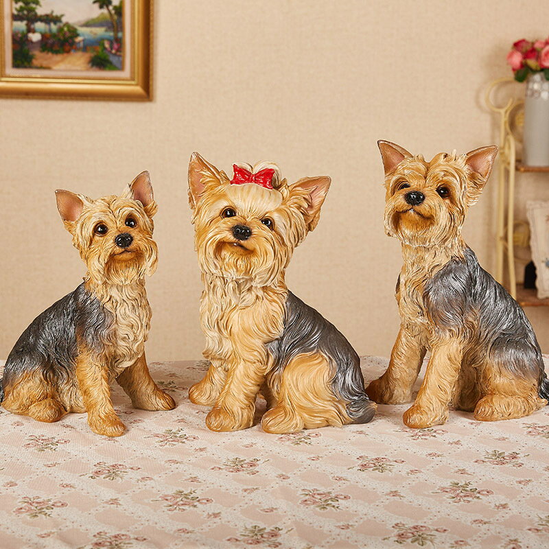Rakuten - かわいいヨークシャーテリアの装飾オブジェ オーナメント アート おしゃれ かわいい インテリア 犬好き 雑貨 ギフト プレゼント bbq023