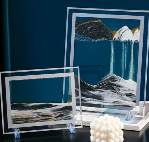 Rakuten - 3D立体砂時計絵、置物 bbq084