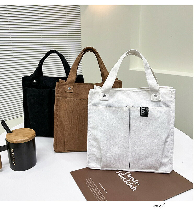 ZMSHOPのお弁当バッグ キャンバス bbq161｜アングル2
