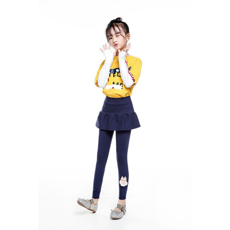 レギンス付きスカート 韓国子供服 可愛い キッズ 女の子 スカート ズボン 春秋冬 ...