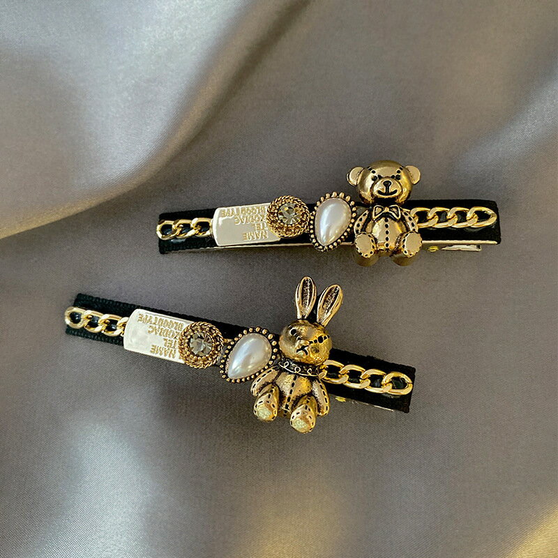 乐天商城 - ヘアピン ヘアクリップ 髪留め パッチン留め レディース ヘアアクセサリー レトロ 結婚式 パーティー 送料無料