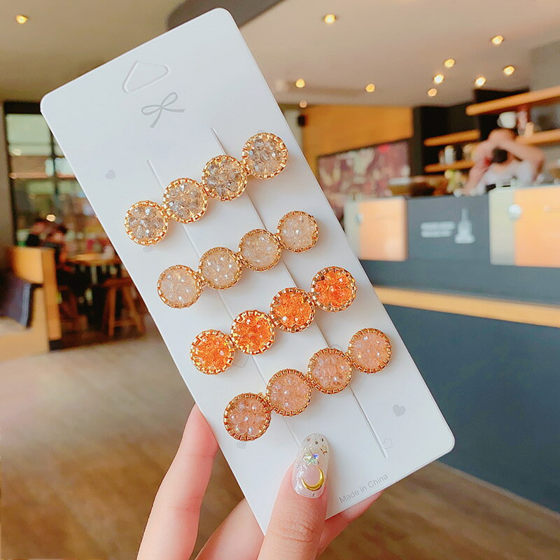 ヘアピン ヘアクリップ 髪留め パッチン留め レディース ヘアアクセサリー パーティー ピカピカ　耀く 送料無料
