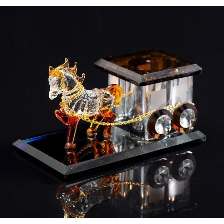 乐天商城 - ☆お買い得☆高級☆クリスタル 馬 水晶 置物 金運 風水 可愛い 雑貨 飾り物 アニマル 癒しグッズ インテリア
