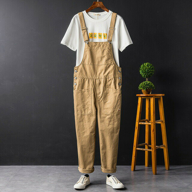 Pants - 新作 メンズ オーバーオール サロペット ジャケット サスペンダーズボン 春 ペインター 作業服 パンツ ズボン 3色