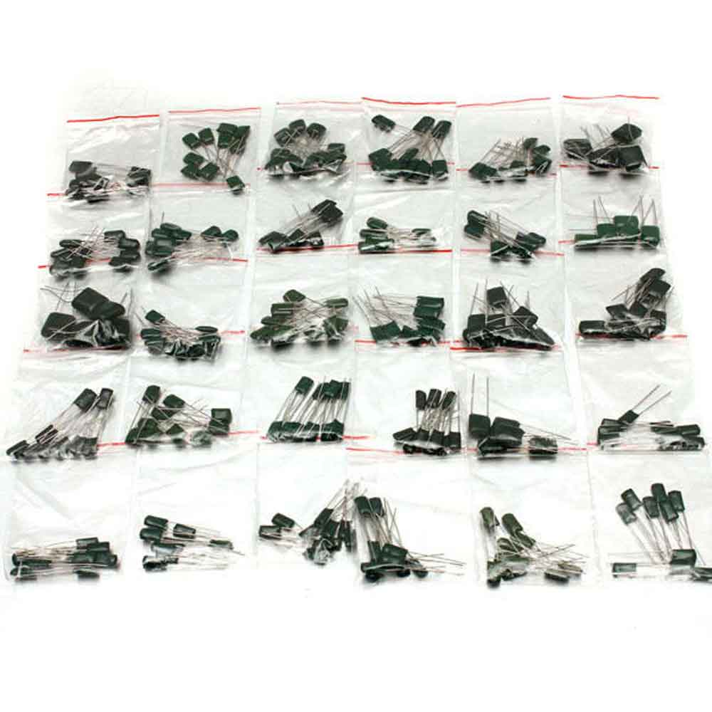 樂天商城 - フィルムコンデンサー 30種類 計270本 470pf-470nf 100V ポリエステル フィルムコンデンサ