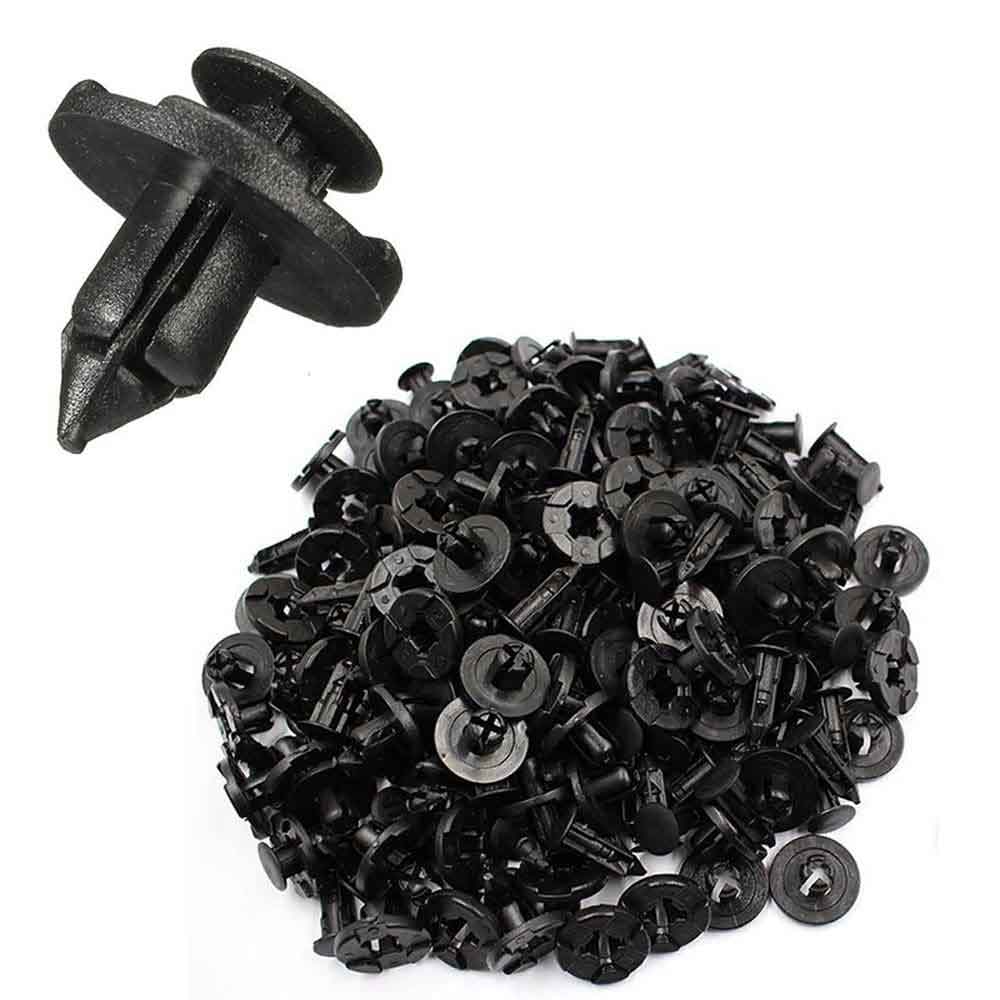 バンパークリップ 8mm 100本 頭20mm 長さ21mm 下穴8mm