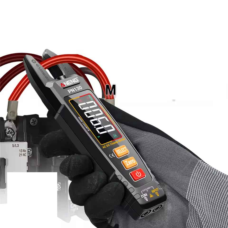 乐天商城 - zmart ANENG PN130 インテリジェント デジタル クランプメーター 4000カウント ACDC 電圧 電流 ポータブル マルチメーター 静電容量 抵抗 T 電流計 電圧計 マルチメーター テスター 絶縁抵抗計 導通チェッカー 検電器 電力計 回路計測器 デジタルテスター 漏れ電流計