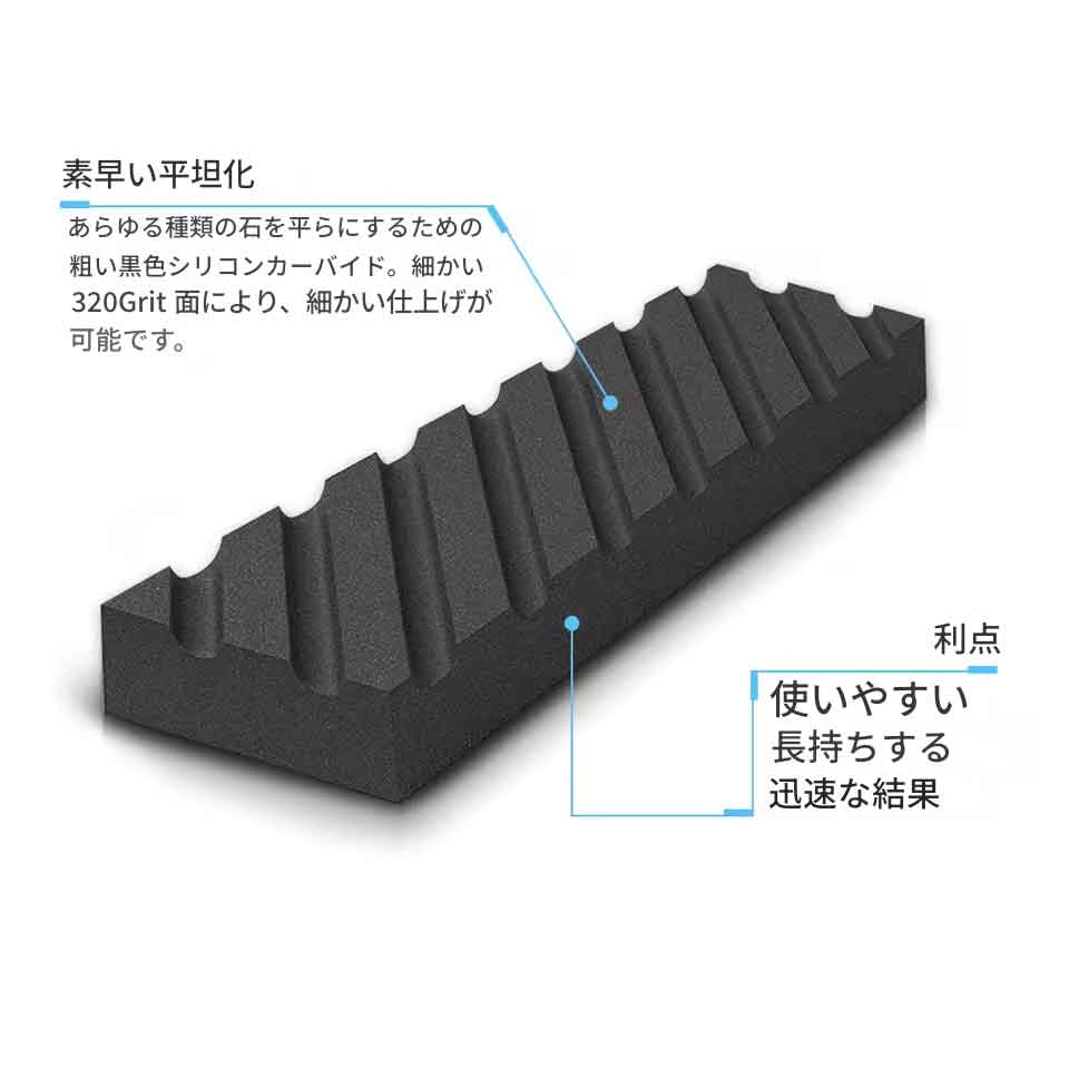 zmart フラットニングストーン 修復石 ナイフシャープナー 水砥石プレート 粗研ぎ キッチンナイフ ガジェット ウェット 320 砥石面直し 面直し砥石 砥石修正 面修正用砥石 修正砥石 ドレッシングストーン 砥面修正器 砥石平面修正器 砥石再生 研磨面修復 平面修正石 zmart-shop-10001991 zmart楽天市場店 サンプル画像2