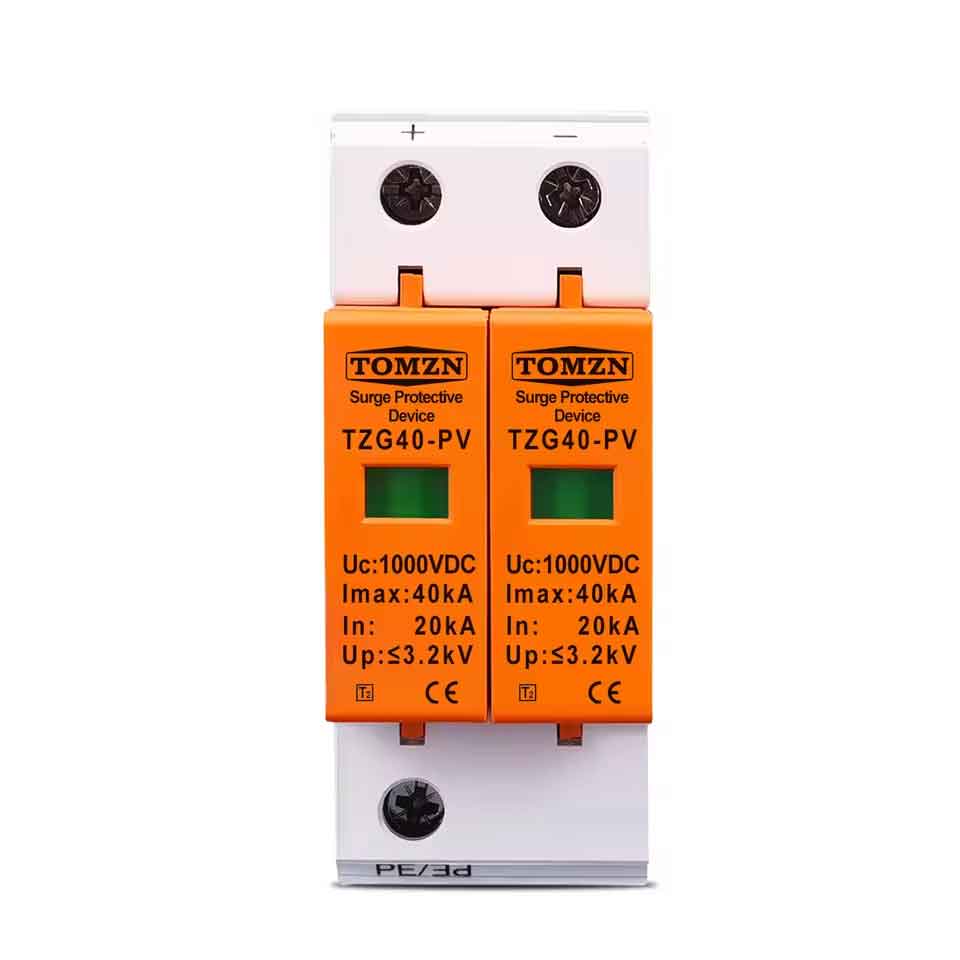 Rakuten - zmart 1000V TOMZN DC SPD 20KA-40KA 住宅用サージプロテクター 保護用低電圧アレスター装置 雷保護 過電圧保護 避雷器 サージ防護 サージアレスタ SPD 過渡電圧 雷サージ 電源保護 電気設備 保護デバイス 雷害対策 配電盤 低電圧回路 住宅用アレスタ 電源ライン 雷撃防止