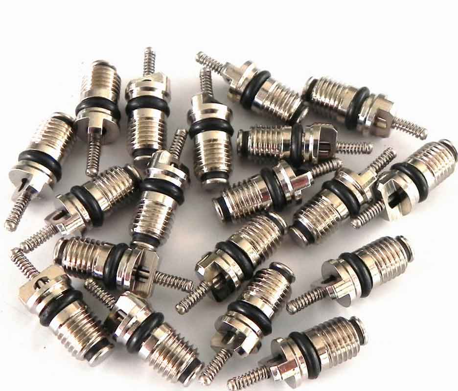 R134a バルブコア 100個 HNBR ムシゴム エアコン R134 カットオフ 逆流 バルブコア チャージ コールド ミディアム インターフェース
