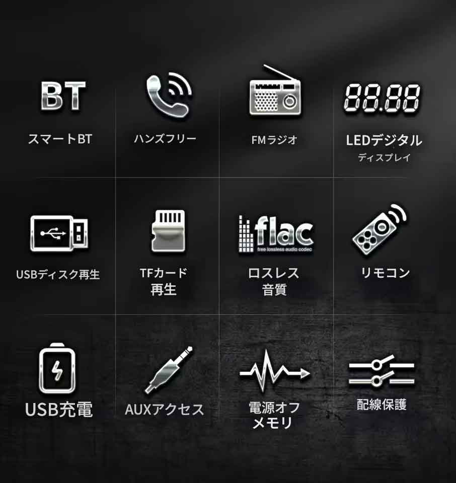 JSD-520 Bluetooth V2.0���������ǥ��� ���ƥ쥪 1Din FM Aux �쥷���С�SD USB MP3 MMC WMA / SD / AUX �������ƥ쥪 �饸�� �ޥ�� EQ MP3�ץ졼�䡼 JSD520 1 DIN 12V �إåɥ�˥å� WAV�ץ졼�䡼