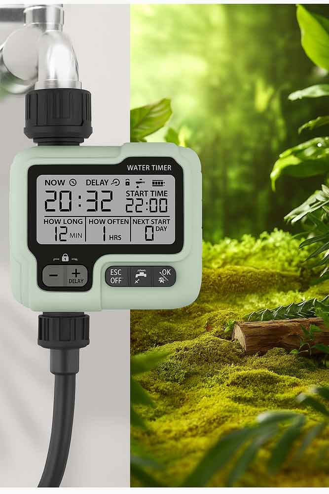 zmart HCT-322 自動 散水 タイマー ガーデン デジタル 灌漑マシン インテリジェント スプリンクラー 自..