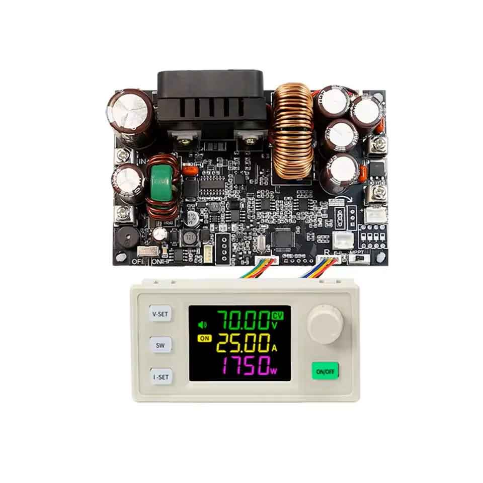 Rakuten - zmart XY7025 70V/25A/1750W CNC 安定化 電圧 電源 降圧 コンバータ CC CV 定電圧 定電流 降圧 モジュール 定電流電源 DCコンバーター 電圧変換モジュール 電流制御 CNC電源 電源モジュール DC降圧 安定化電源 電源調整 70V25A 電源ユニット 電圧調整器 日本語説明書付き